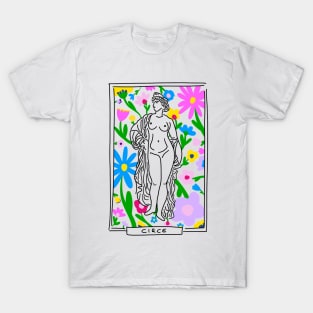 Circe Greek Goddess floral T-Shirt